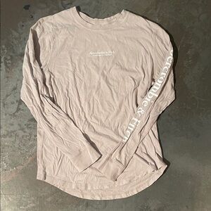 Abercrombie & Fitch Women's Long Sleeve Tee - Light Brown